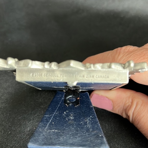 Seagull fine pewter picture frame 🖼️ butterfly 🦋 & flower 🌸 design - Picture 3 of 5